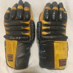Vintage 1970's Hollander S-832 Hockey Gloves Great For Signatures